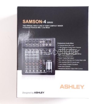 Mixer Ashley Samson 4 Channel 4CH Samson4 USB Bluetooth Original
